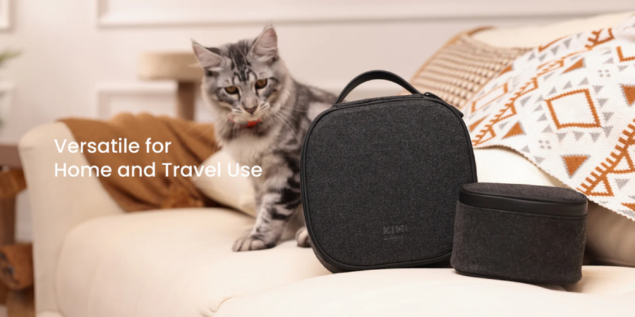 Kiwi Design   for META Oculus Quest 2 / 3 / Vision Pro P4 Portable Carry Soft Case