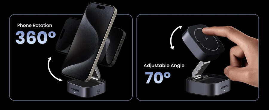 UG-35316 - Ugreen  2-in-1 Magnetic Wireless Charger