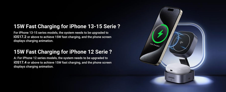 UG-35316 - Ugreen  2-in-1 Magnetic Wireless Charger