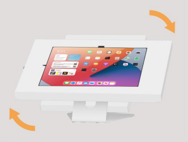 BRATECK PAD34-03 - Anti-Theft Enclosed Countertop Tablet Kiosk Stand Anti-skid Pad Prevent Scraches