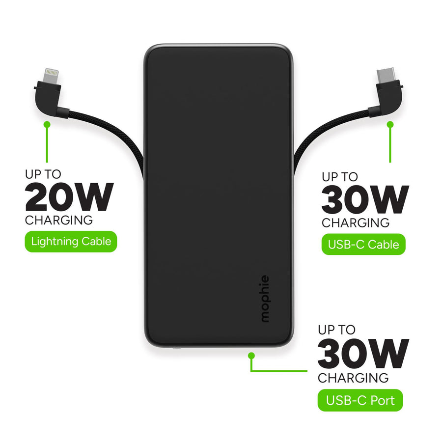 ZAGG 401114384 - Mophie Power Station Plus 10K, - Black (2024)