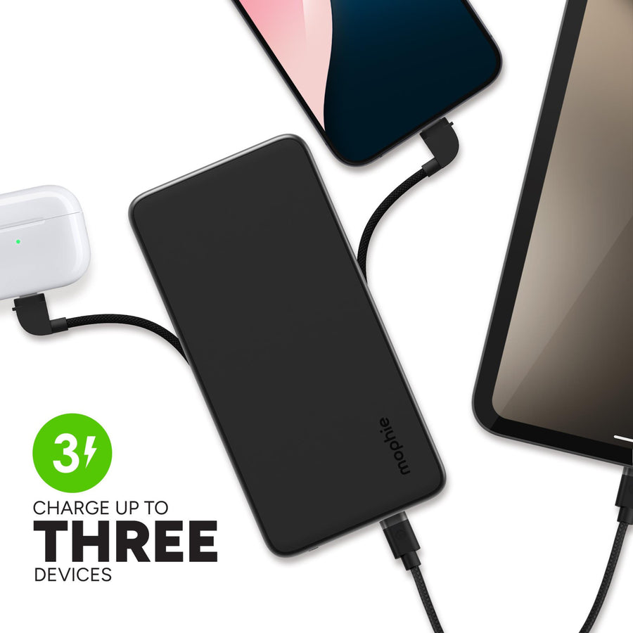 ZAGG 401114384 - Mophie Power Station Plus 10K, - Black (2024)