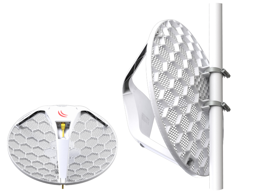 RBLHGG-5acD-XL4pack - MikroTik LHG 5ac Dual Chain 5GHz Integrated 27dBi Antenna 4-Pack