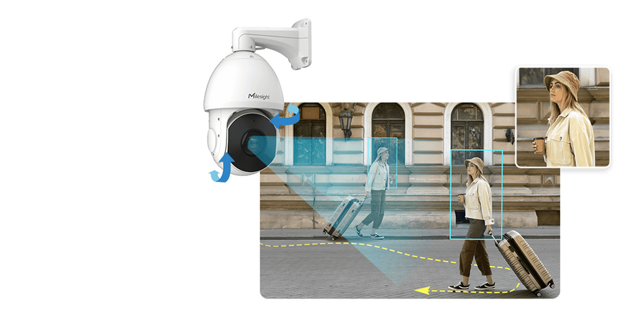 MS-C5341-X30PE - Milesight 30X AI 5MP High Speed PTZ Dome Network IP Camera - Multi Cable Out