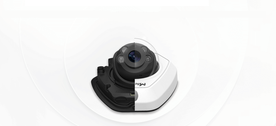 MS-C5373-PD - Milesight 5MP NDAA AI Vandal-proof Mini Dome Network Camera - Cable Out