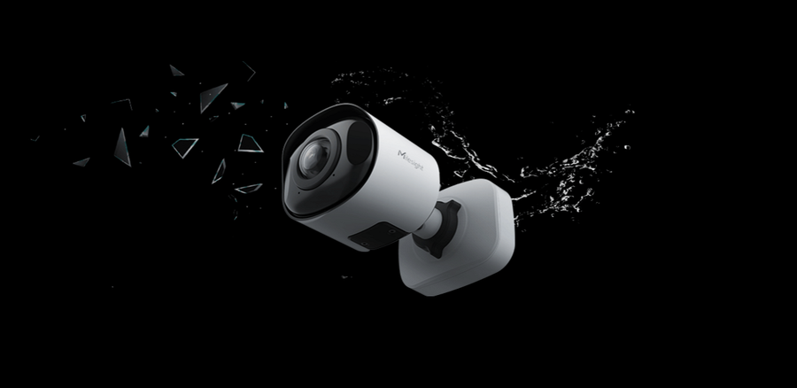 MS-C8165-PE - Milesight 4K NDAA AI 180° Panoramic Mini Bullet Network IP Camera - Junction Box