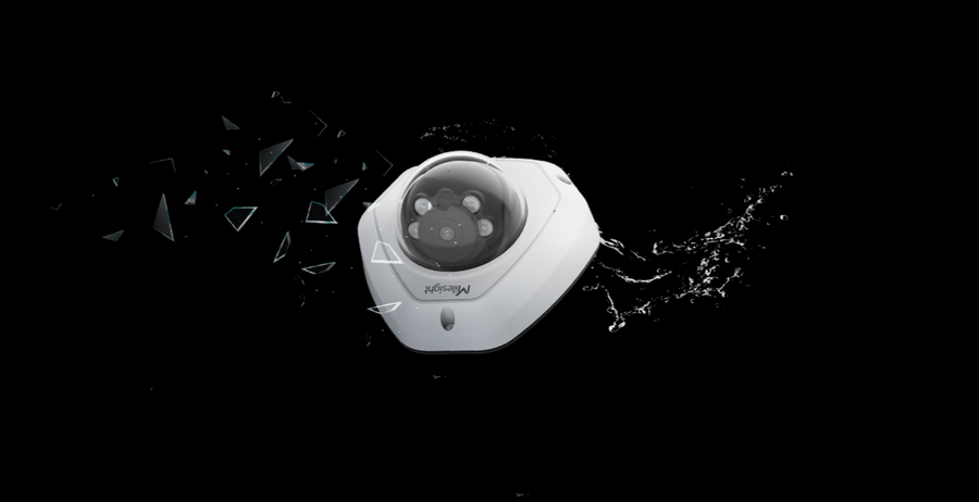 MS-C8173-PD - Milesight 4K NDAA AI Vandal-proof Mini Dome Network IP Camera - Cable Out
