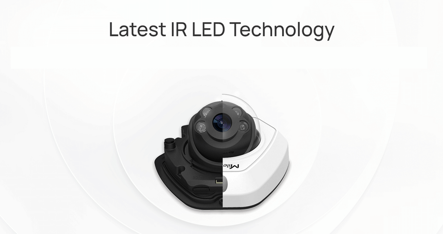 MS-C8173-PD - Milesight 4K NDAA AI Vandal-proof Mini Dome Network IP Camera - Cable Out