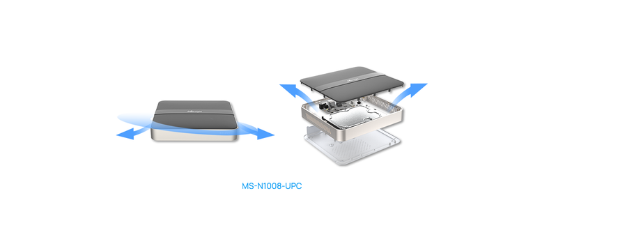 MS-N1008-UPC - Milesight 4K 8 Channel IP Camera NVR with PoE Built in