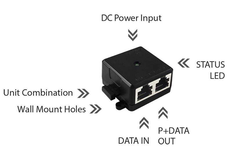 Cerio FPOE-PE-60W - PoE Injector PoE++ 56V with 60W power adapter