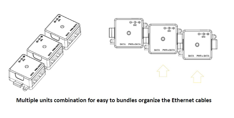 Cerio POE-PE03GE-30W - PoE Injektor Gigabit Ethernet PoE+ 30W kompakte Größe