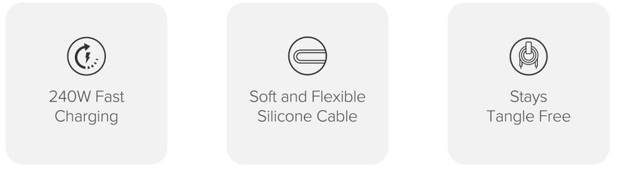 ELSI5U2CCWH1 - ALOGIC Elements Silicone 5A/240W USB2 US