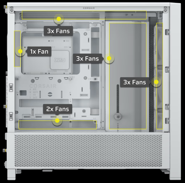 CC-9011313-WW - CORSAIR FRAME 4000D RS MID-TOWER, WHITE