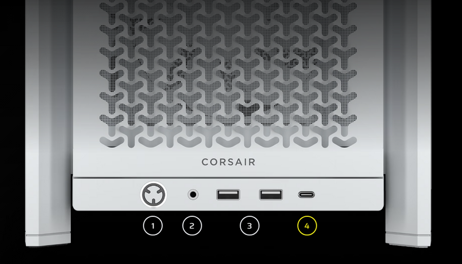 CC-9011313-WW - CORSAIR FRAME 4000D RS MID-TOWER, WHITE
