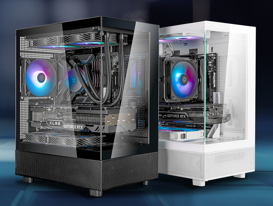SST-LD04-B-ARGB - SilverStone LD04 MATX Black Mid Tower Case