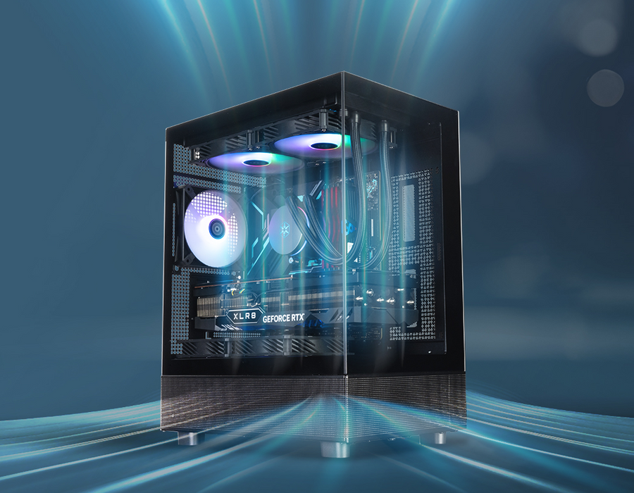 SST-LD04-B-ARGB - SilverStone LD04 MATX Black Mid Tower Case