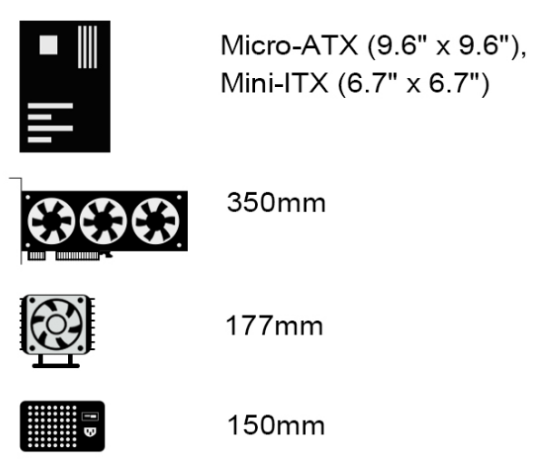 SST-LD04-B-ARGB - SilverStone LD04 MATX Black Mid Tower Case