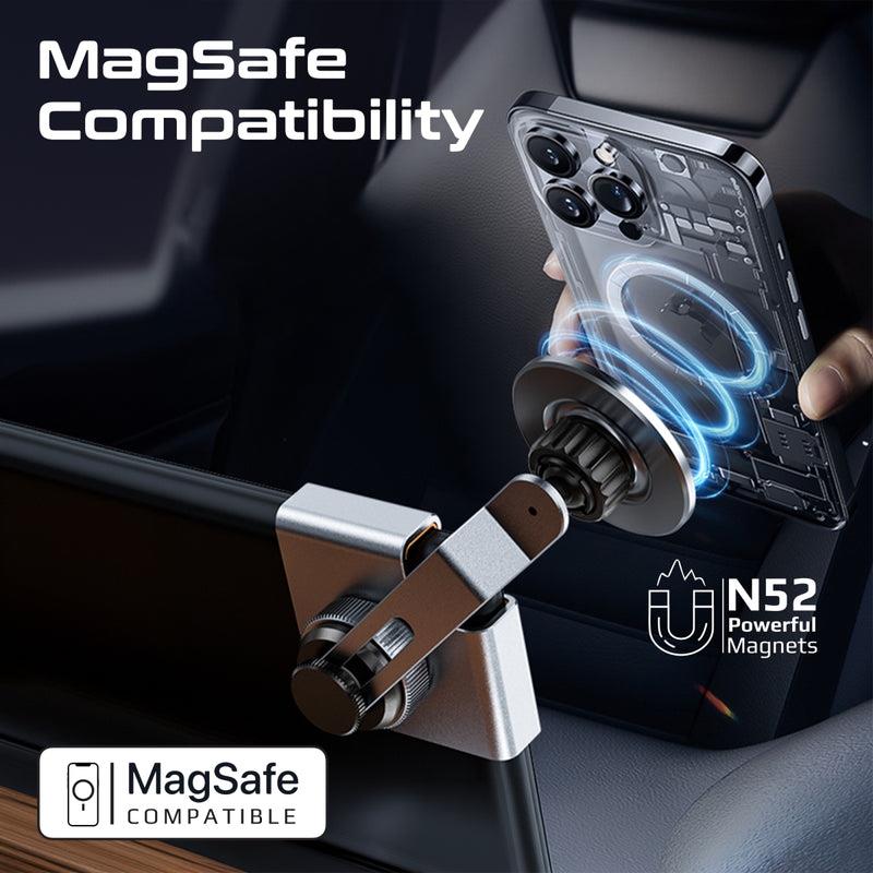 Promate MAGHOLD-90 - SecureGrip Cradleless Magnetic Smartphone Holder on Car Monitor