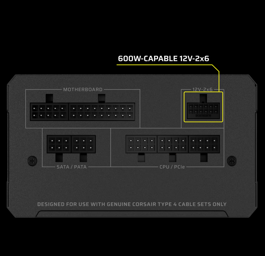 Corsair RM850e Black  850W Cybenetics Gold ATX 3.1 Power Supply