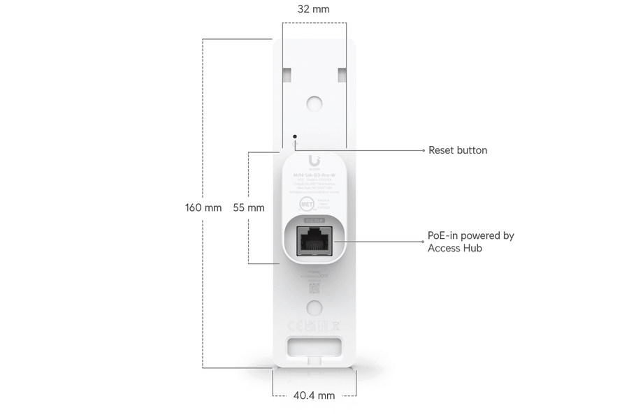 UA-G3-SK-Pro - Ubiquiti UniFi Access 3nd-Generation Single Door Pro Starter Kit with Apple Touch Pass Support