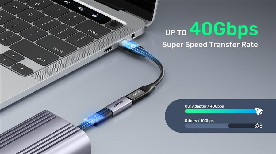 Unitek A1036GY - USB-C Extension Adapter. Type-C Female to Female. Supports up to 8K@60Hz