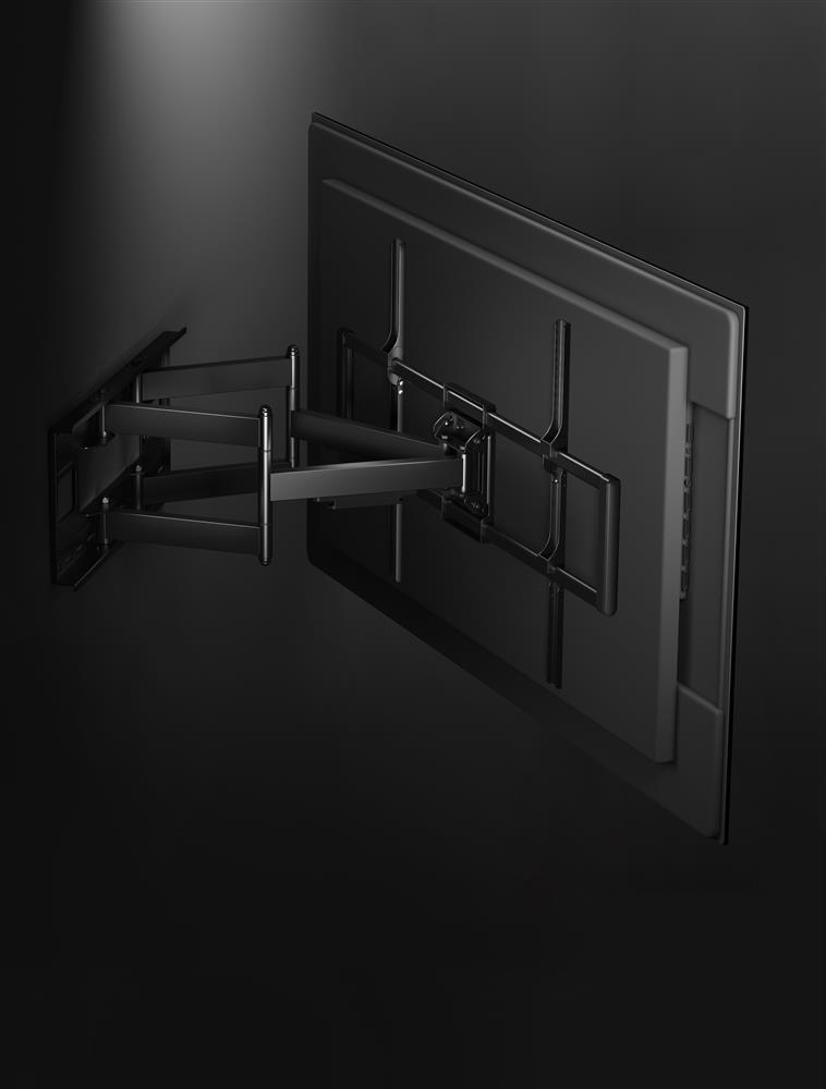 BRATECK LPA77-696 - 60-120'' Heavy-Duty Full Motion TV Wall Mount Bracket Free-Tilting Design