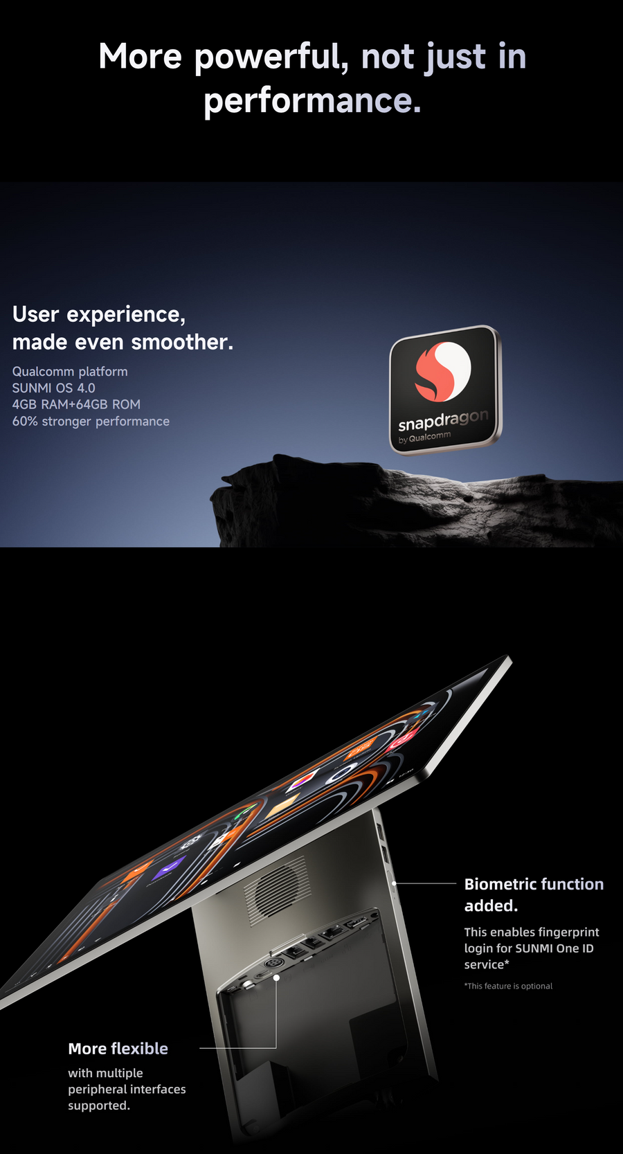 F3510 - Sunmi D3 Pro Desktop 15.6" 4GB 64GB Android 13
