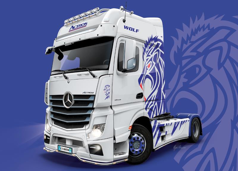 Italeri 1-3935 - ITALERI 1/24**M.B. ACTROS MP4 GIGA SPACE SHOW