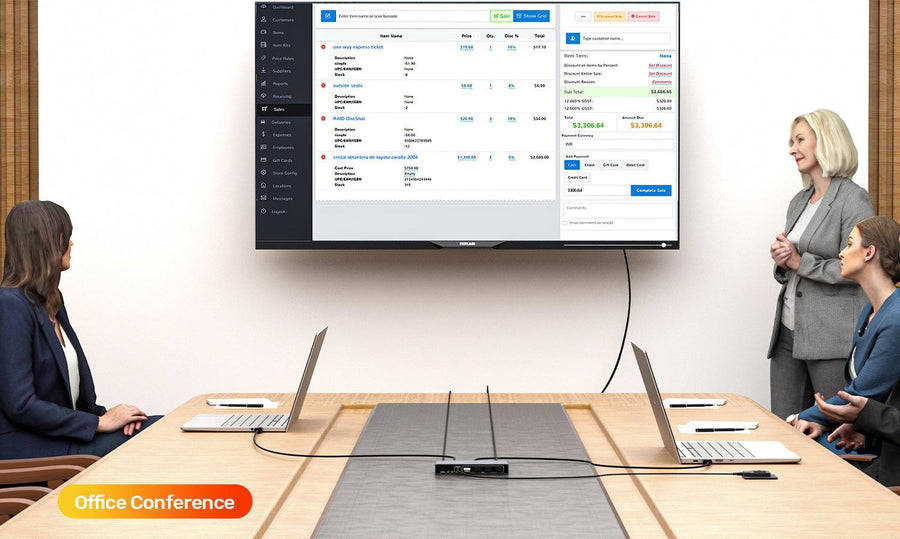 Unitek V1309A - 5Gbps HDMI KVM Switch. Switches Between 2 Devices 1 HDMI 4K@60Hz Display & 4 USB
