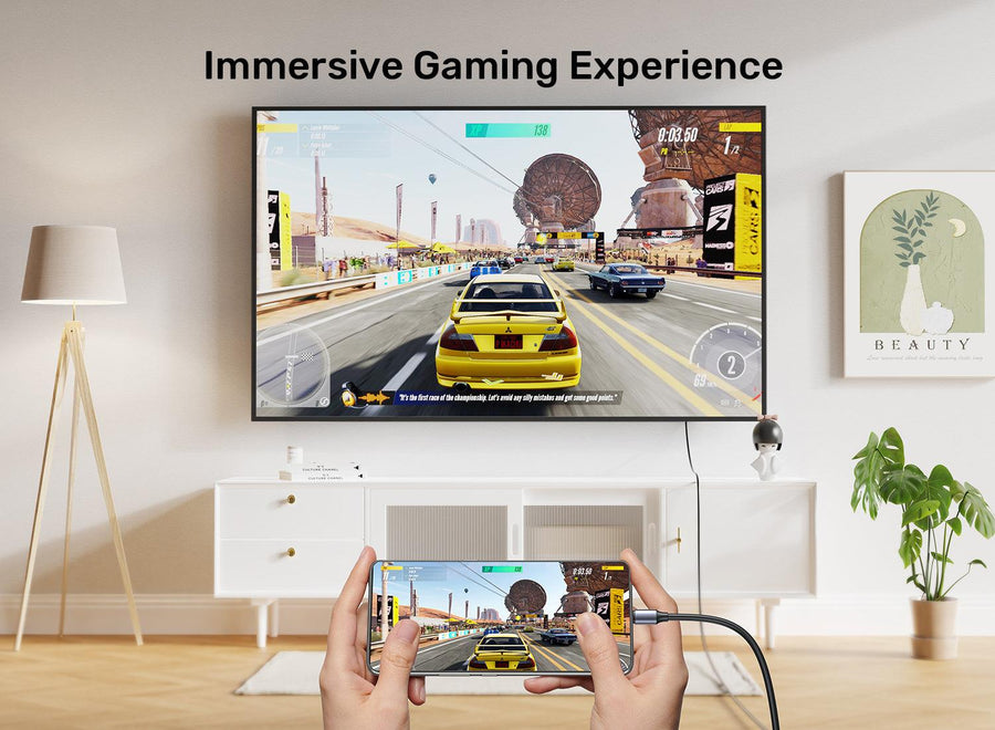 Unitek V1423D - 1.8m 8K USB-C DisplayPort 1.4 Cable in Aluminium Housing Res up to 8K@30Hz & HDR.