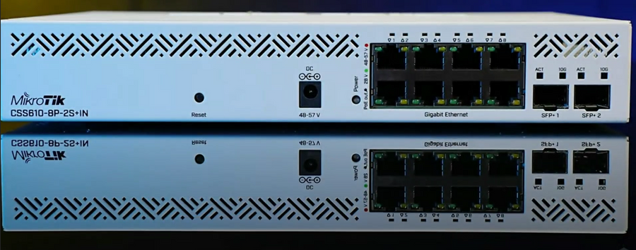 CSS610-8P-2S+IN - MikroTik Cloud Smart Switch 610-8P-2S+IN 8 Port Gigabit PoE Switch with 10G SFP+