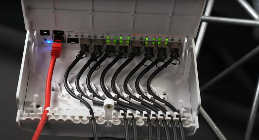 CRS310-1G-5S-4S+OUT - MikroTik netFiber 9 Outdoor Optical Network Switch with SFP+