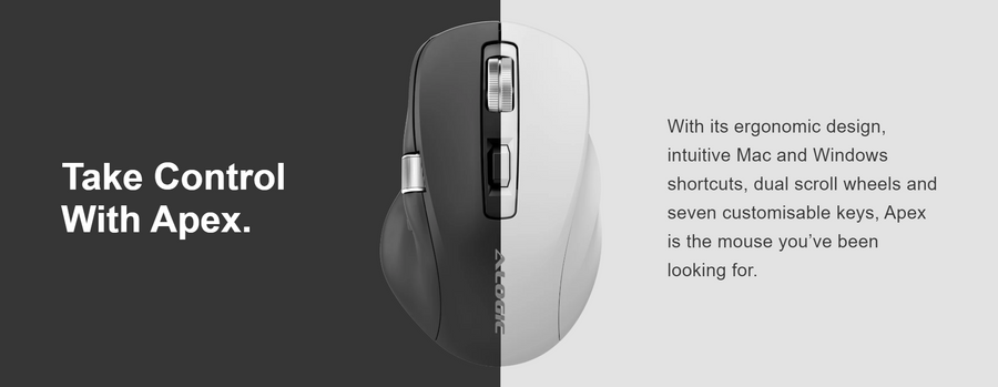 ALOGIC AMBT7KWH - APEX Bluetooth USB-C Rechargeable 7 Keys