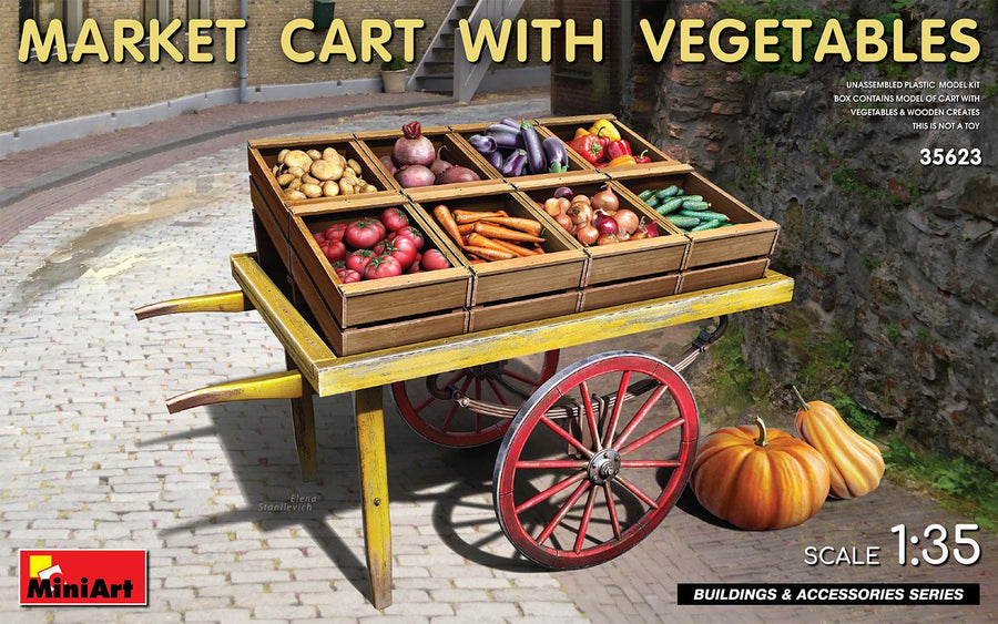 Miniart 2-35623 - MINIART 1/35 MARKET CART W/VEGES