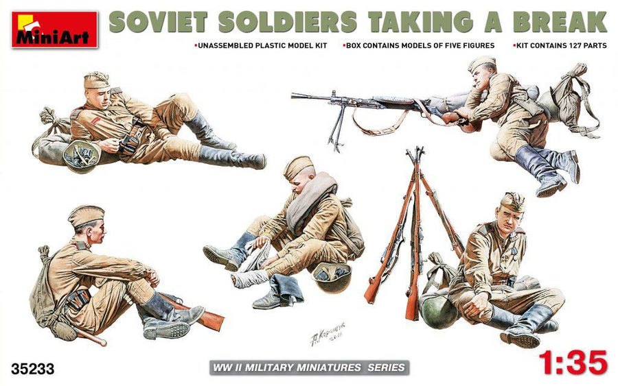 Miniart 2-35233 - MINIART 1/35 SOVIET INFANTRY TAKING A BREAK