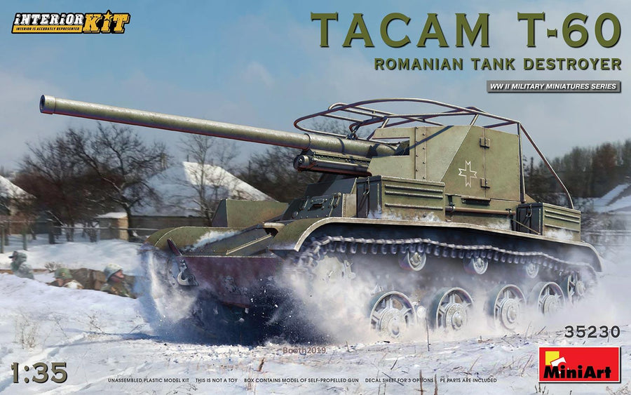Miniart 2-35230 - MINIART 1/35 ROMANIAN T-60 TANK DESTROYER W/INT
