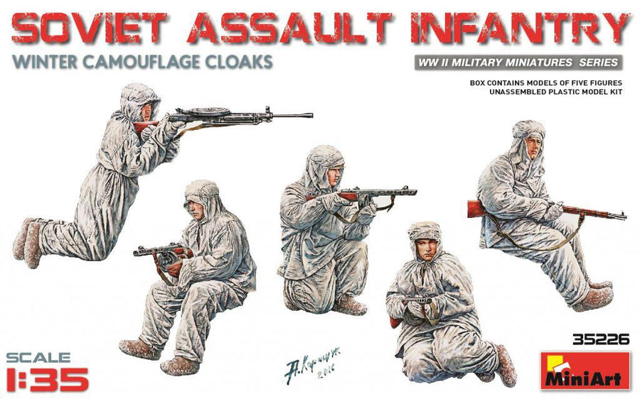 Miniart 2-35226 - MINIART 1/35 SOWJETISCHE STURMINFANTERIE MIT TARNUMHÄNGEN