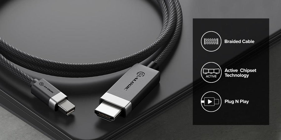 FUMDPHD2-SGR - ALOGIC Fusion Mini DisplayPort to HDMI A