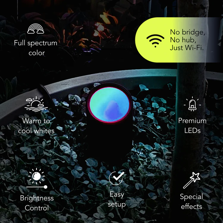 LFXLVSPOTRNDAU - LIFX SuperColor Smart Outdoor LED Spot Light