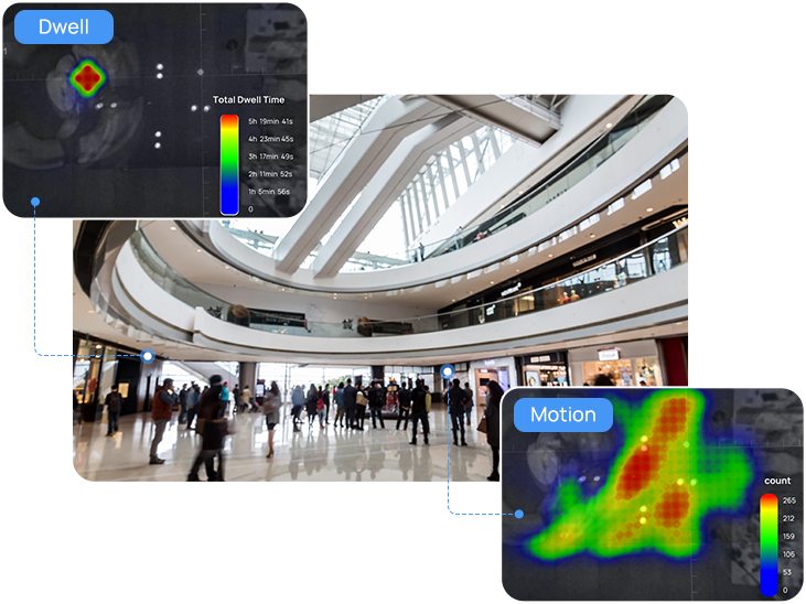 VS135-P-White-High - Milesight Ultra ToF People Counter VS135-P-White-High (High Ceiling PoE Version)