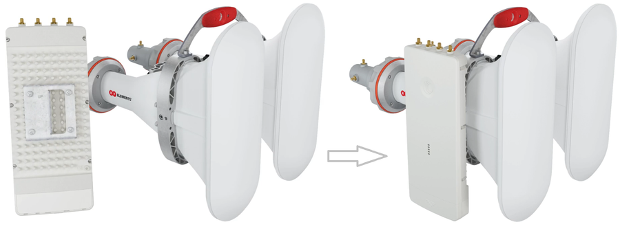 AH90-4x4-SMA - RF Elements 90deg 4x4 5180 - 6000 MHz Asymmetrical Horn Antenna AH90-4x4-SMA