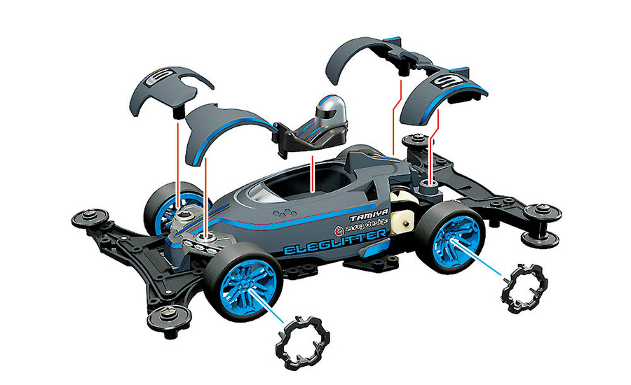 Tamiya 18100 - TAMIYA MINI 4WD ELEGLITTER (VZ)