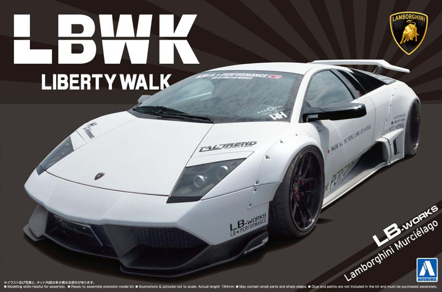 Aoshima 3-5992 - AOSHIMA 1/24 LB-WORKS LAMBO MURCIELAGO VER.1
