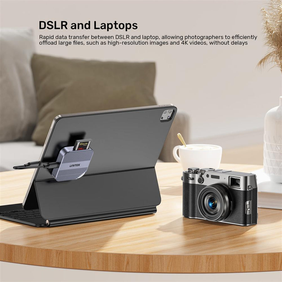 Unitek S1244B - MagSafe Magnetic CF Express Reader for iPhone 16/15 USB-C 10Gbps USB3.2 GEN2