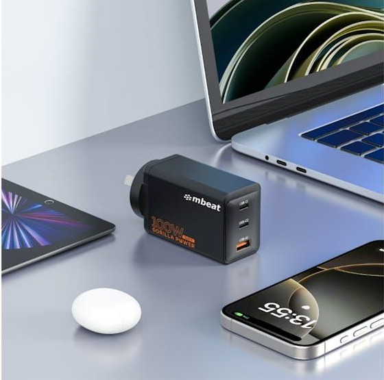 MB-PD100W2CA-K - mbeat Gorilla Power PD 100W GaN II USB-C Charger