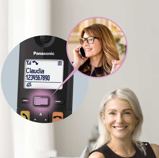 KX-TGU120AZB - PHONE CORDLESS SINGLE LARGE BUTTON