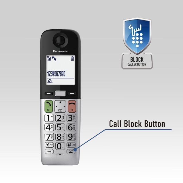 KX-TGU432AZB - PHONE CORDLESS TWIN LARGE BUTTON