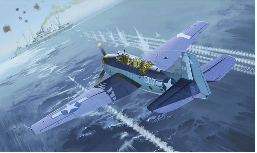 Academy 9-12285 - ACADEMY 1/48 TBM-3 "USS BUNKER HILL"