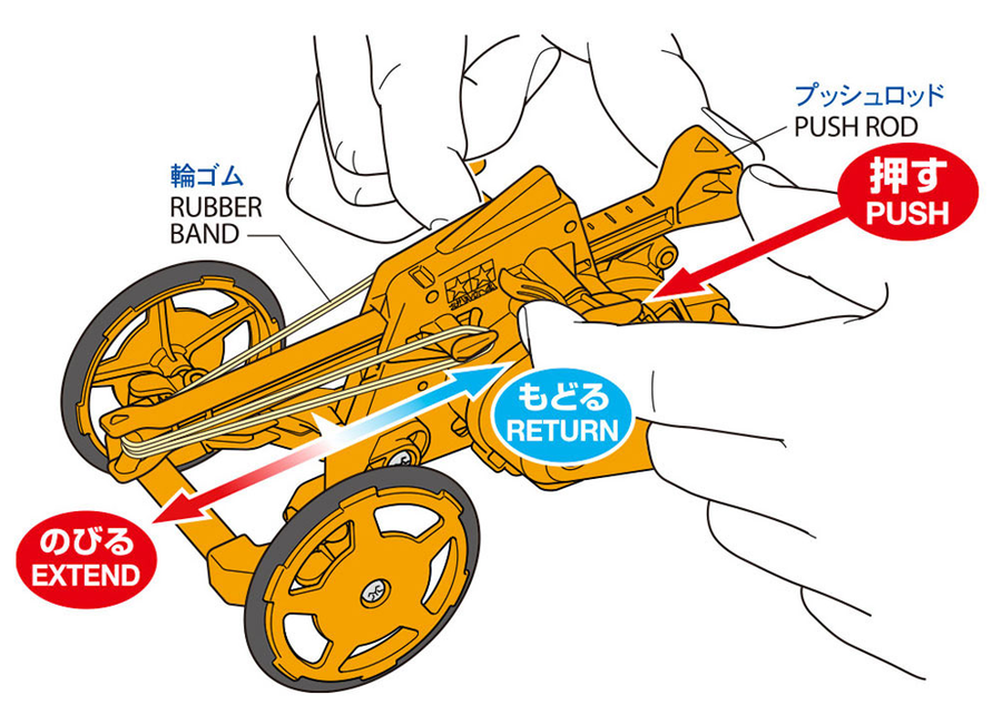Tamiya 70251 - TAMIYA RUBBER BAND TRIKE