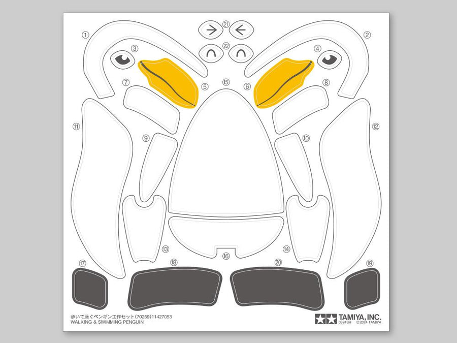Tamiya 70259 - TAMIYA WALKING & SWIMMING PENGUIN